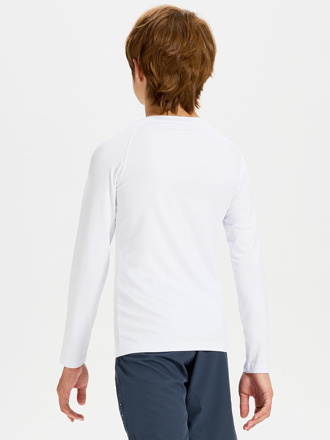 Youth Boys Compression Thermal Shirt Long Sleeve Kids Fleece Baselayer Soccer Baseball Undershirt Slim/Regular/Husky